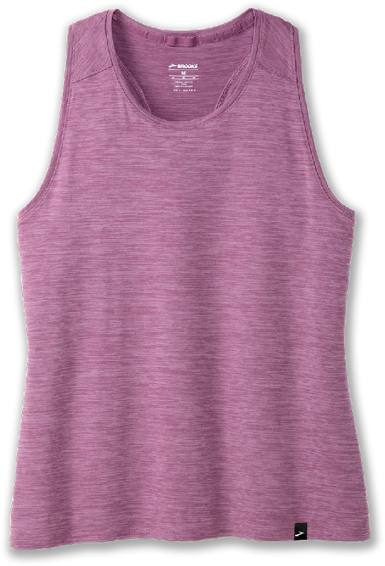 Women’s Luxe Tank (507 - Heather Washed Plum) strappy tank top