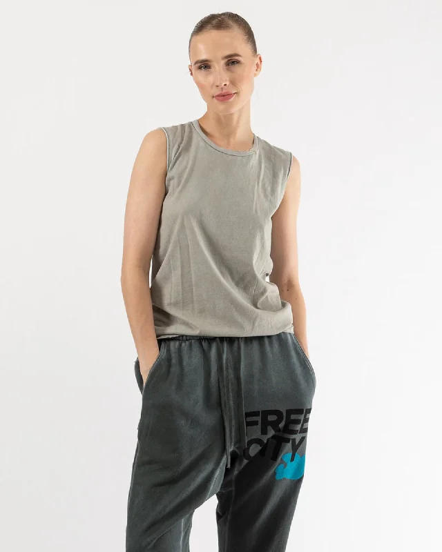 Cut Off Tank Top mesh tank top