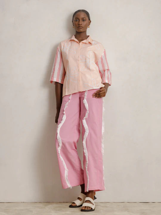 AGA CULTURE Nura female loose-fit pant Formal Wide-Leg Pants