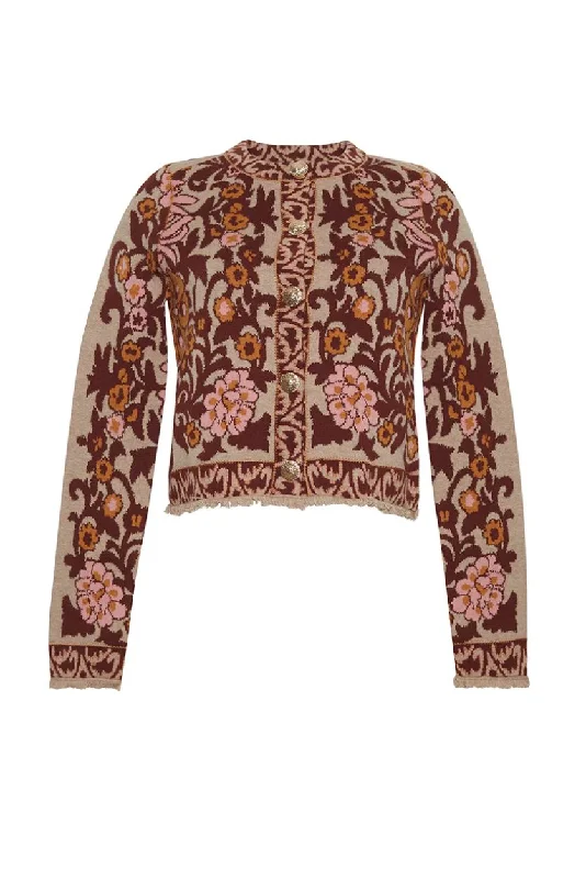 Cara Cara Livi Jacket in Blush Bogata Satin Jacket Silk Jacket Chiffon Jacket