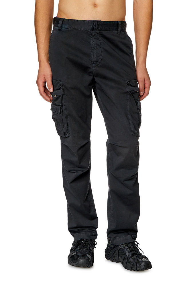 Faded cargo pants in stretch cotton Casual Track Pants