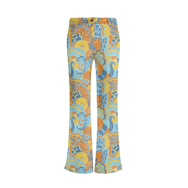 Pinsa Flared Pants Stylish Paperbag Waist Pants