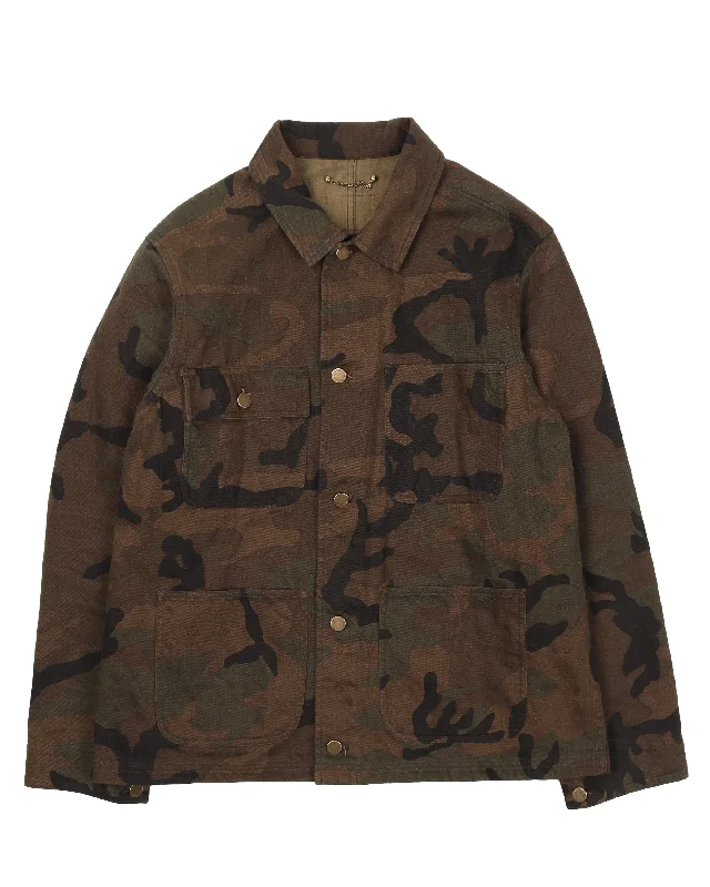 Supreme Camo Jacquard Denim Chore Jacket Striped Jacket Polka Dot Jacket Floral Jacket