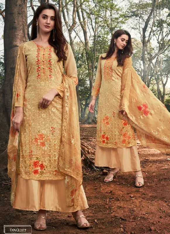Mustard Palazzo style Dress Georgette Tunics Cozy comfortable
