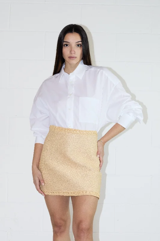 Straw Skirt velvet skirt luxury