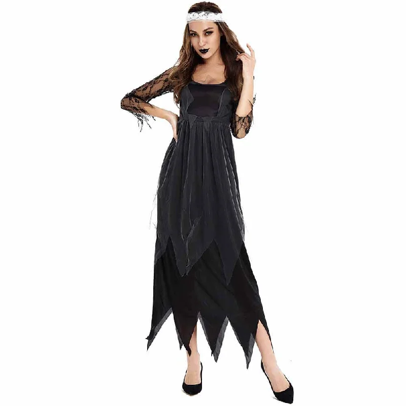 Gothic Witch Irregular Broken Dress