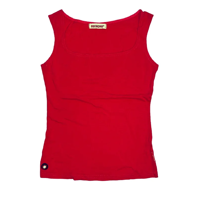 Strength Bamboo Tank Top - Red crossback tank top