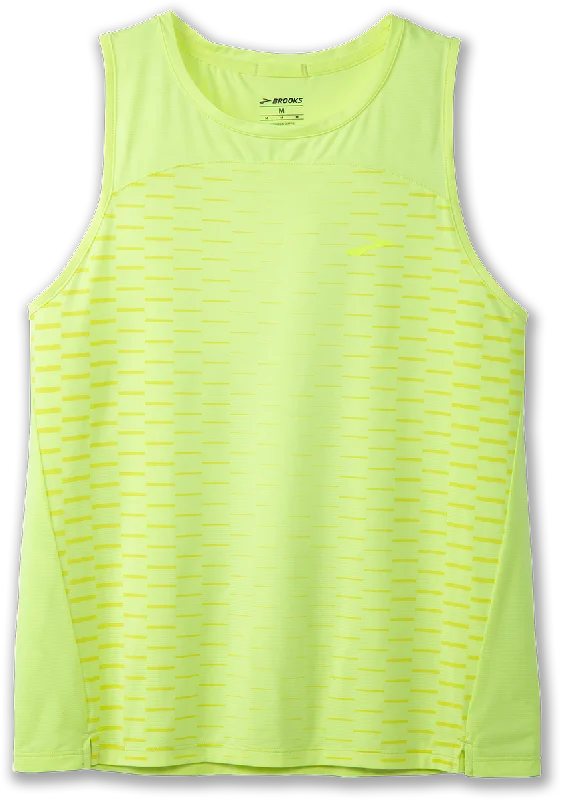 Women's Sprint Free Tank 2.0 (707 - Lt Lime/Interval Gradient) open back tank