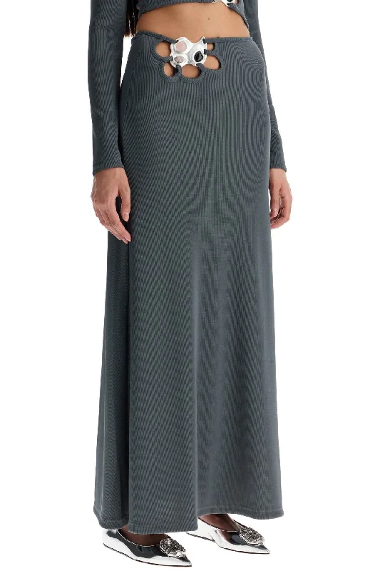 Christopher Esber 'knitted Trio Stone Skirt chiffon skirt airy