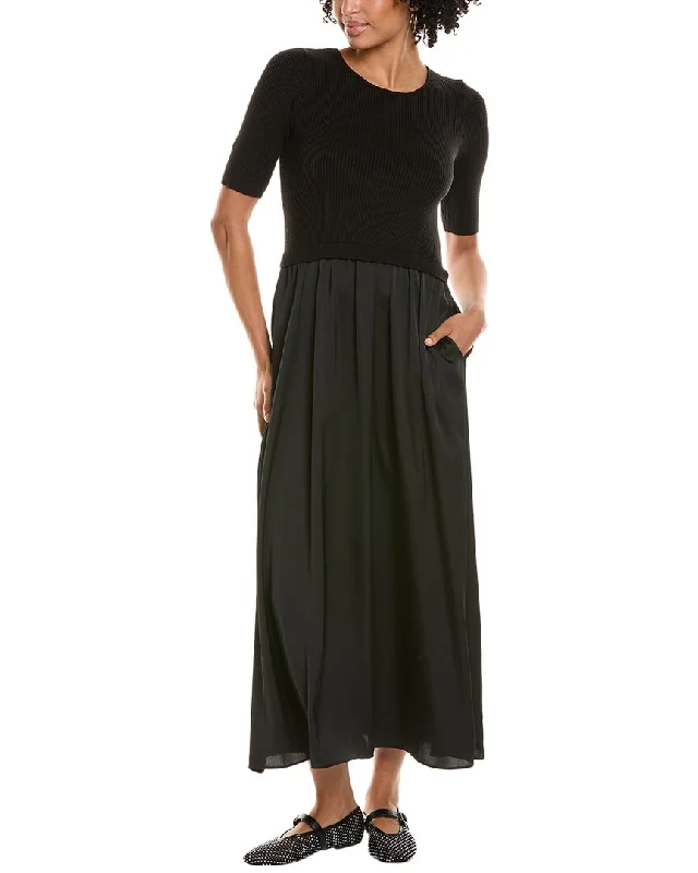 Taylor Satin Skirt Sweaterdress a-line skirt cut