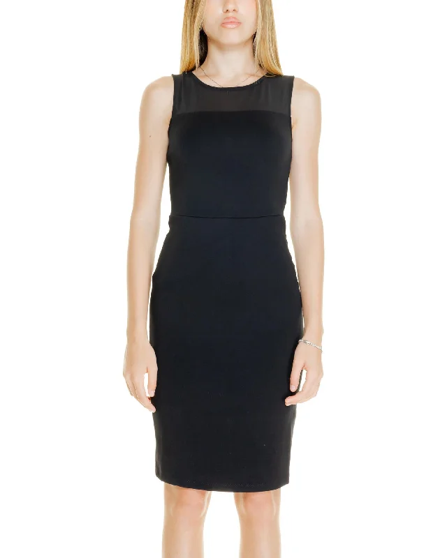 Armani Exchange  Sleeveless Sheath Dress Black