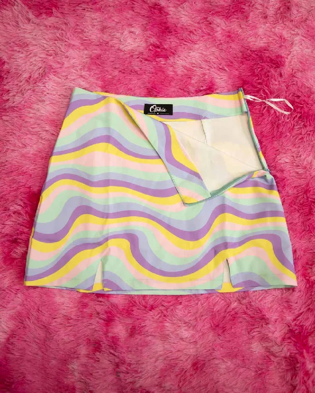 Groovy Warp Mini Skirt denim skirt classic