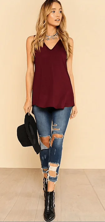 THE BAILEY TANK rhinestone tank top