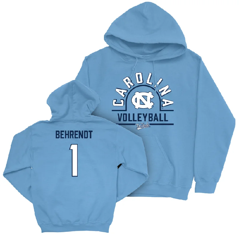 UNC Women's Volleyball Carolina Blue Classic Hoodie   - Zoe Behrendt Hoodie with Print Artistic Unique
