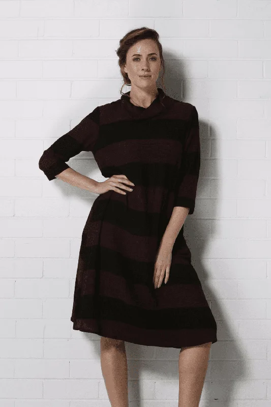 Black/Red Waist up Dress - Emmy Dress