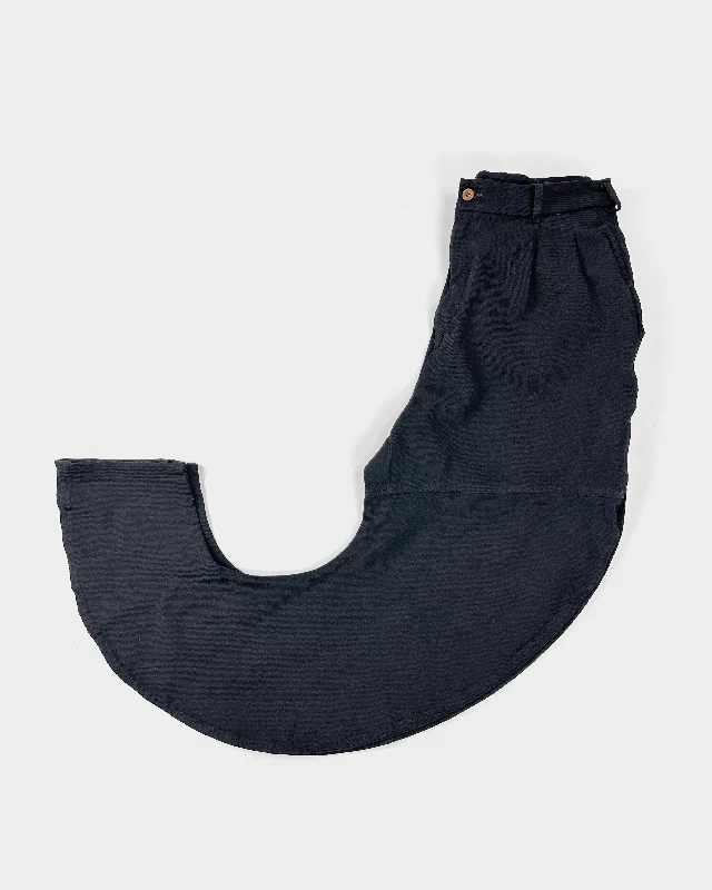 Comme Des Garçons "Banana-Shape" Black Pants 2000's Soft Stretch Leggings