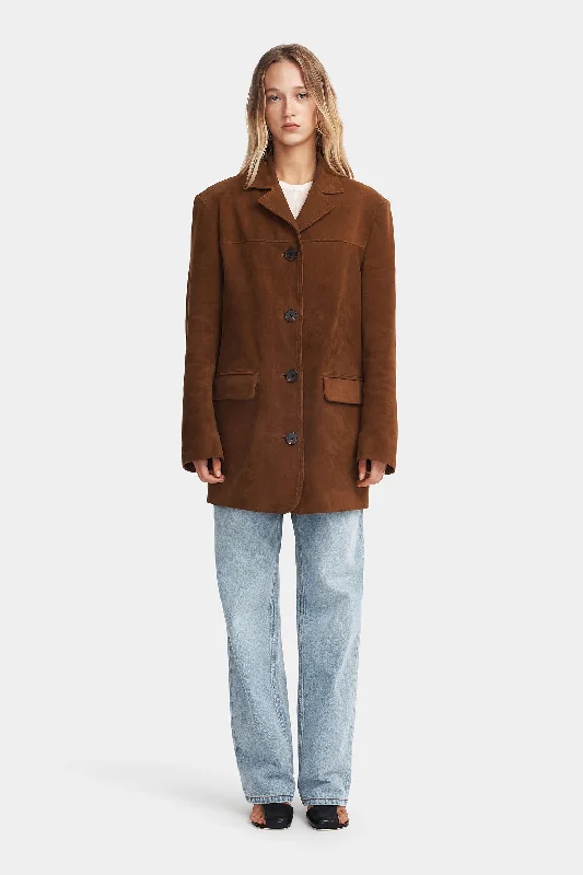 Lennox Suede Jacket Cardigan Sweater Pullover