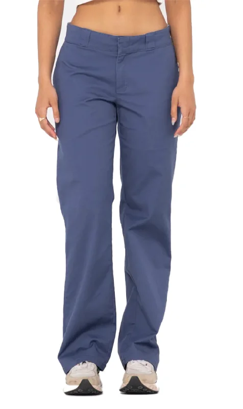 Rusty Bobbi Low Rise Ladies Pants Moonlit Ocean Elegant Dress Pants