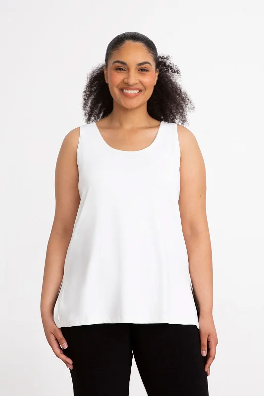 Sympli Go To Tank Relax ivory tank top