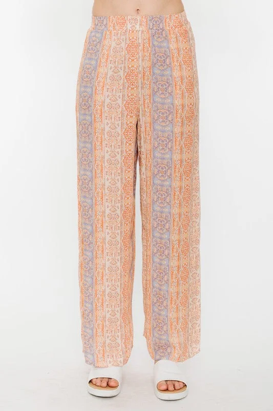 Lotus Palazzo Pants Trendy High-Waist Trousers