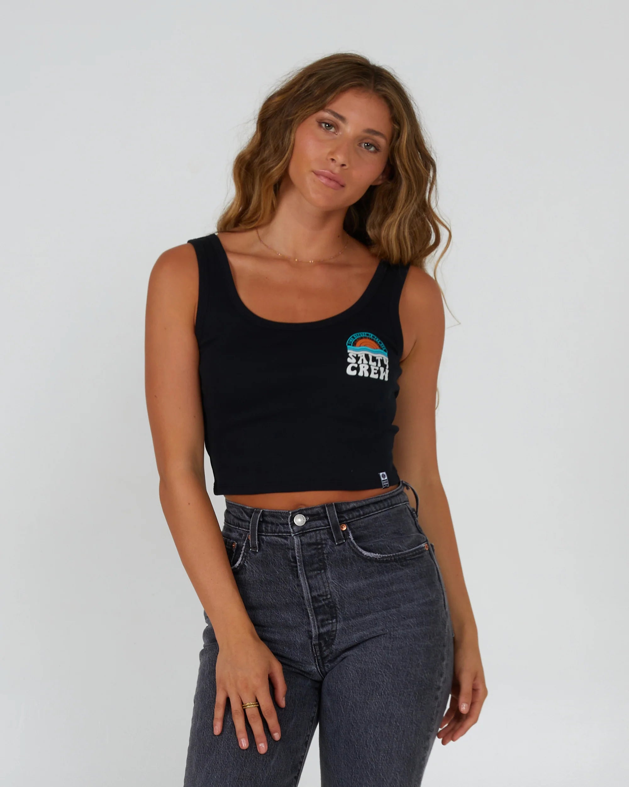 Salty Crew Womens Sundown Tank Top mint tank top