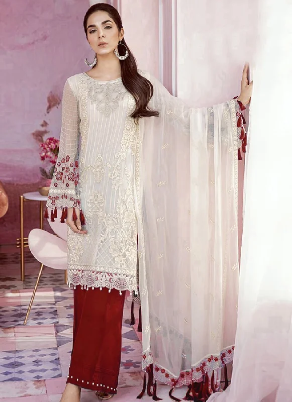 White Heavy Georgette Palazzo Dress Tunics Wedding white