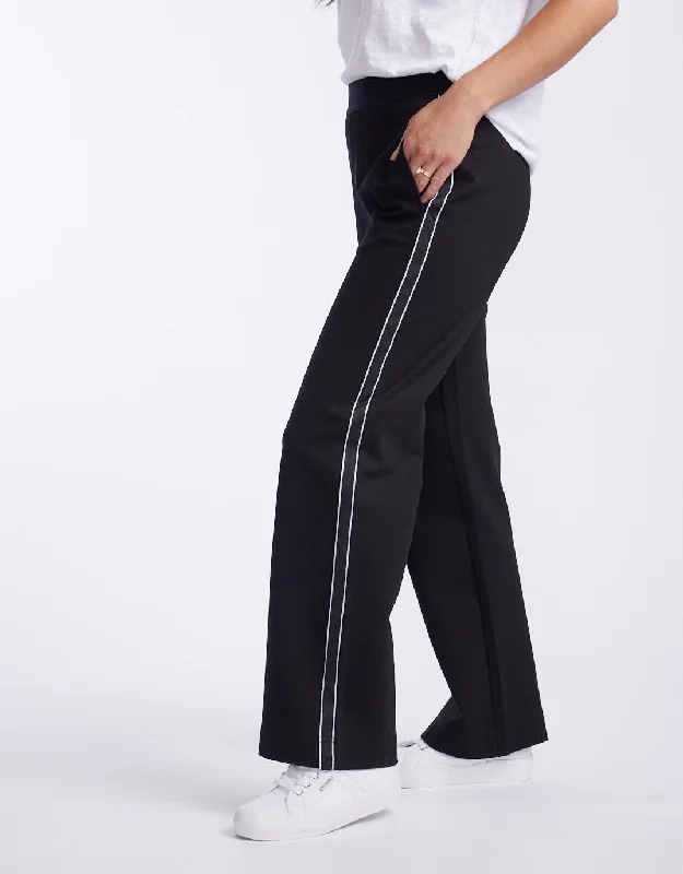 Timeless Straight Leg Ponte Pant - French Tape Classic Pleated Pants