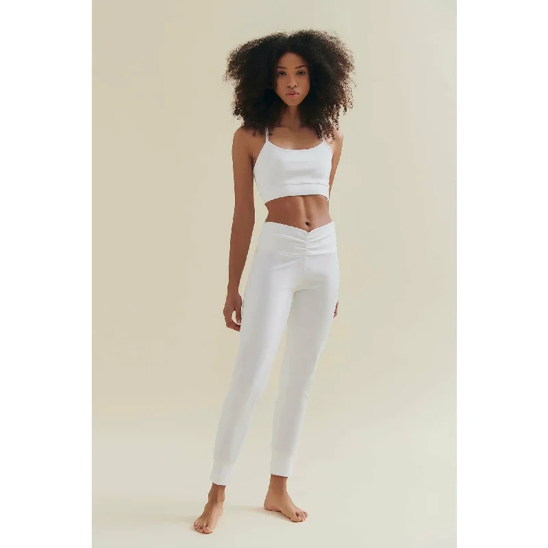 Fresher Cropped Tank - Diamond White lounge tank top