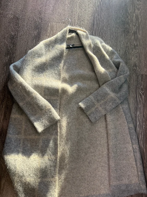Eileen Fisher Wool Mohair Open Sweater (Size XL) Embroidered Appliqued Beaded
