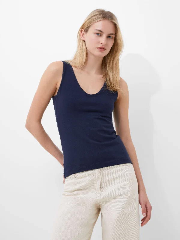 Cotton Organic Stretch Tank Top bronze tank top