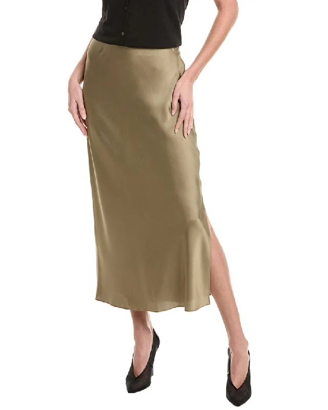 Vince Side Slip Maxi Skirt corduroy skirt comfortable