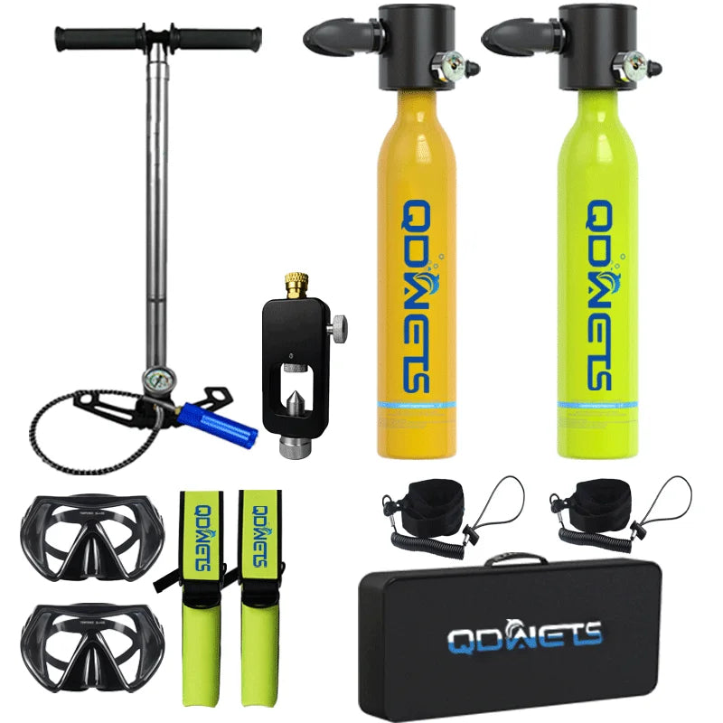 Scuba Diving Tank, 0.5L Scuba Tank ,5-10 Minutes of Underwater Capability.Mini Scuba Tanks, Scuba Diving Tanks Complete with P print tank top