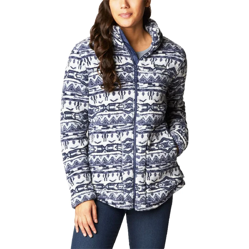 Women's Columbia West Bend Full Zip Fleece Jacket Nocturnal 80's Stripe Denim Jacket Leather Jacket Suede Jacket