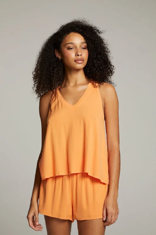 Carmel Tangerine Tank Top adorable tank top