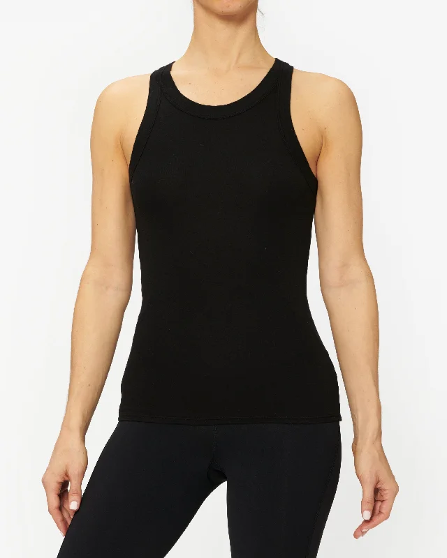 Enza Costa Supima Cotton Bold Sheath Tank lemon yellow tank