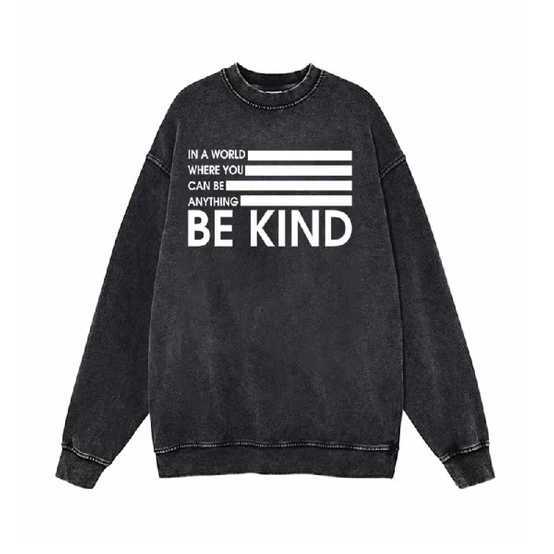In a World Where You Can Be Anything American Flag Sweatshirt Hoodie with Strings Custom Fit Adjustable
