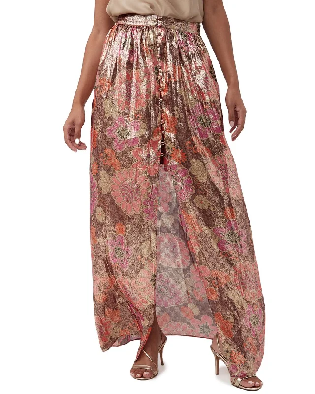 Trina Turk Akura Silk-Blend Skirt denim skirt classic