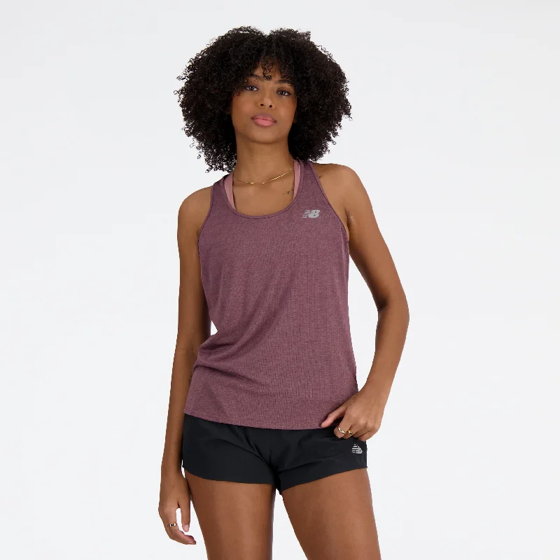 Women’s Athletics Tank (LRC - Licorice Heather) cold shoulder tank