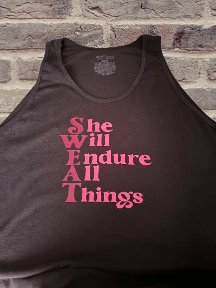 SWEAT MOTIVATIONAL TANK vintage tank top