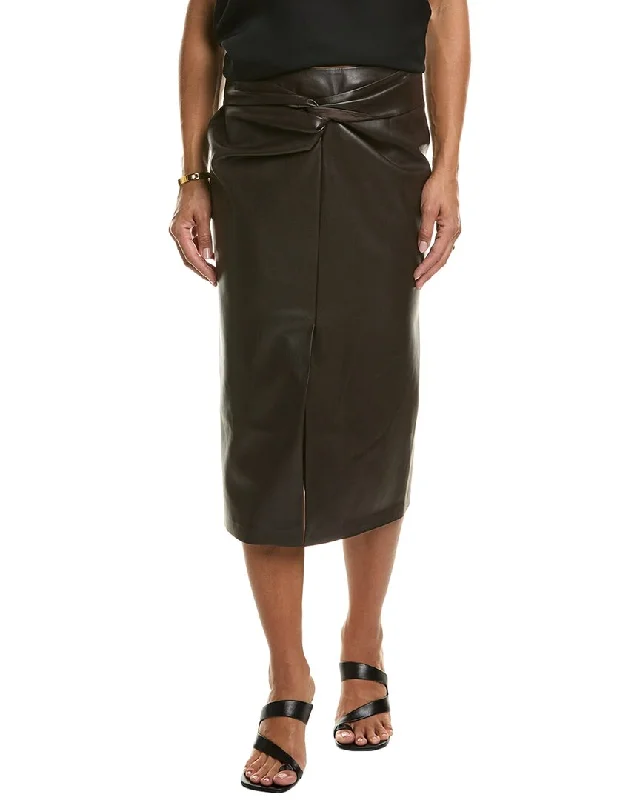 Elie Tahari Twisted Front Skirt corduroy skirt durable