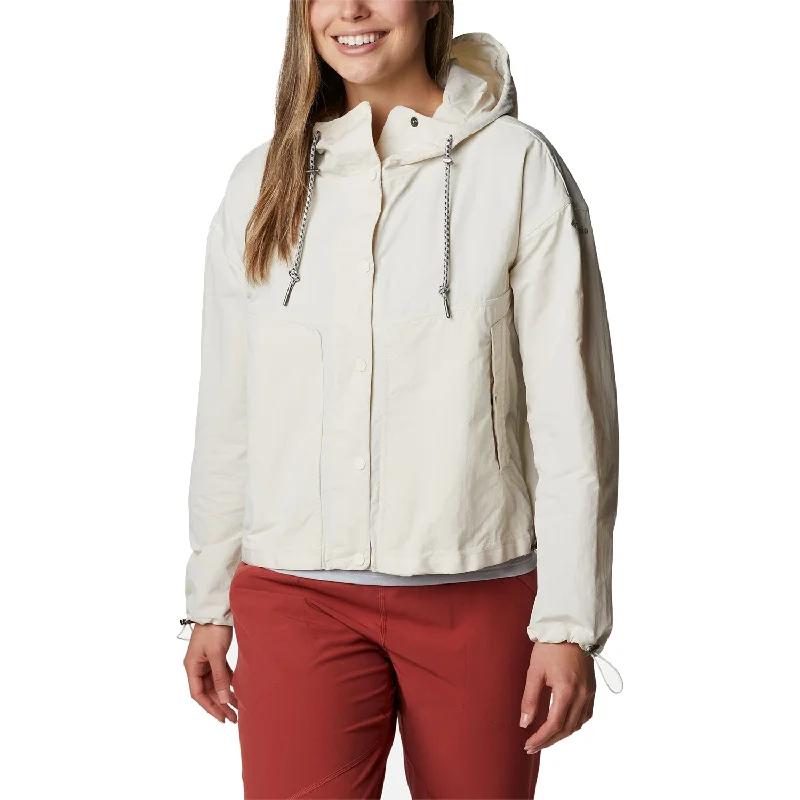 Women's Columbia Day Trippin' Crop Jacket Chalk Oversized Jacket Tailored Jacket Straight Jacket