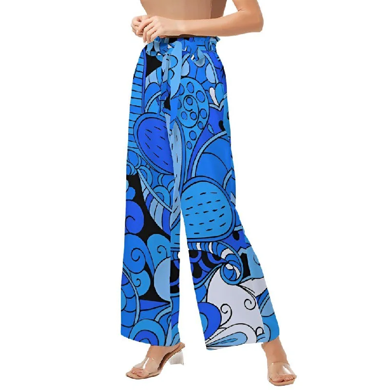 Ima High-Rise Wide Leg Pants Cozy Full-Length Pants