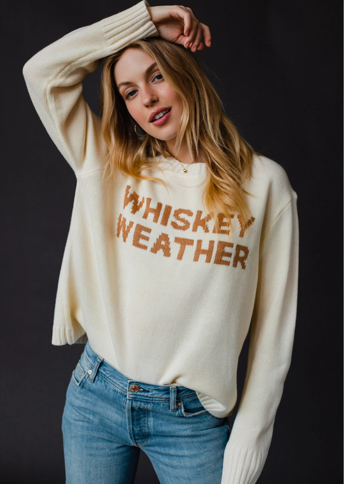 The Whiskey Weather Sweater - Ivory Fleece Sweater Nylon Polyester
