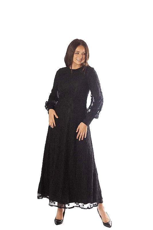 V Waist Lace Dress Tunics Canvas sturdy