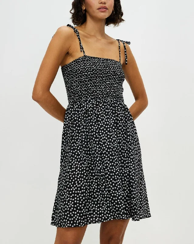 Women's Summer Floral Ruffled Mini Skirt with Lace Up Beach Sun Skirt - Grisel Dress