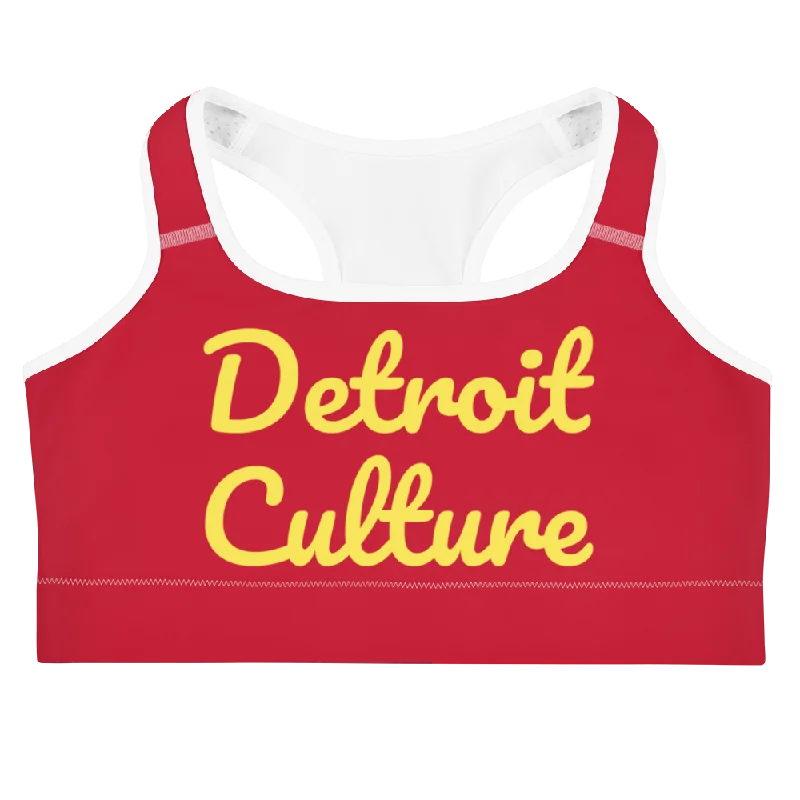 Detroit Culture Crop Tank rhinestone tank top