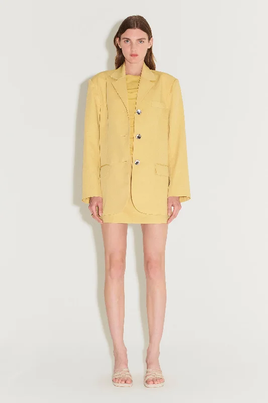 Jamal Suit Jacket Blonde Embroidered Jacket Appliqued Jacket Beaded Jacket