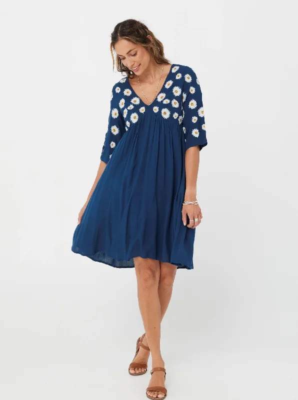 Blue/Cotton - Ebba Dress