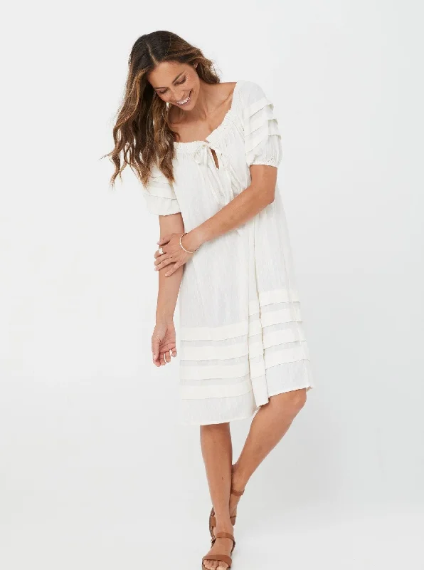 Off White/Cotton - Vega Dress