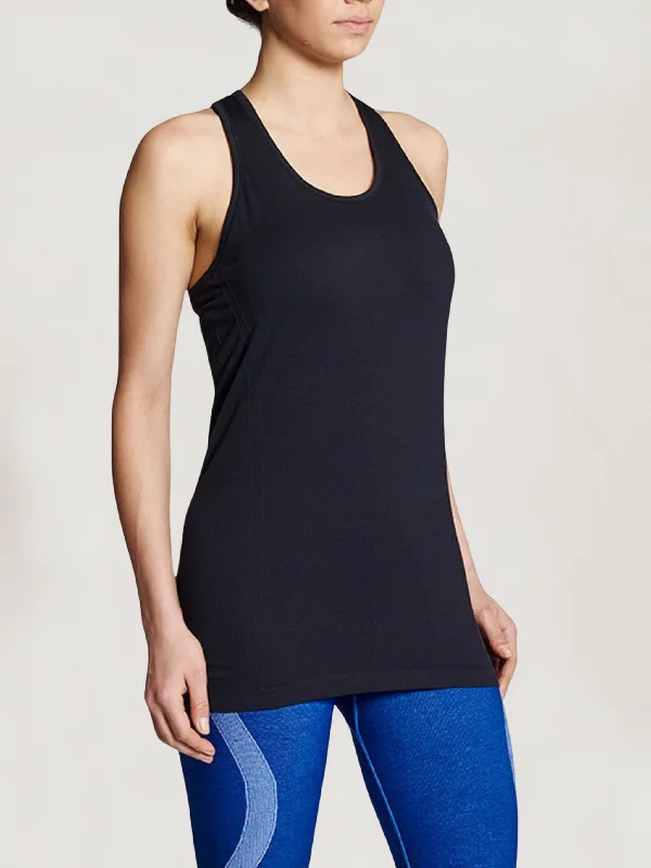 Women's Racerback Run Tank bronze tank top